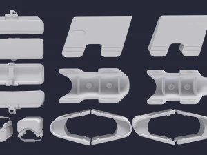 Stock Cheek Pad - Adjustable butt comb 3D Model