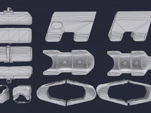 Stock Cheek Pad - Adjustable butt comb 3D Model