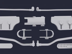 Stock Cheek Pad - Adjustable butt comb 3D Model