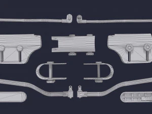 Stock Cheek Pad - Adjustable butt comb 3D Model