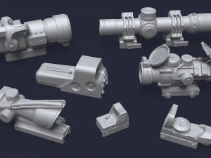 Miras de armas Modelo 3D