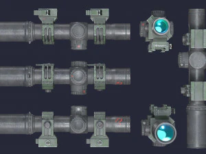 Miras de armas Modelo 3D