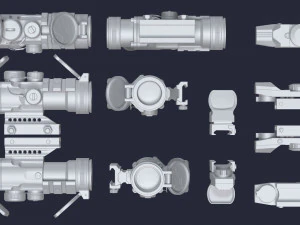 Miras de armas Modelo 3D