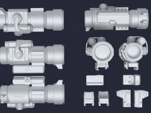 Miras de armas Modelo 3D