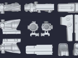 Miras de armas Modelo 3D