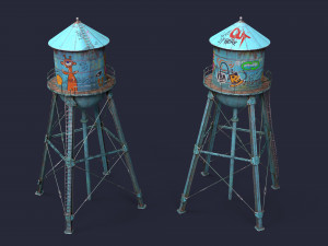 Water Tower Model 3D