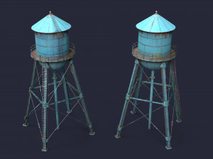 Water Tower Model 3D