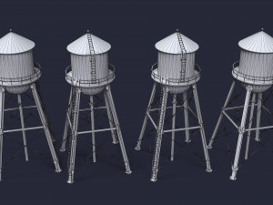 Water Tower Model 3D