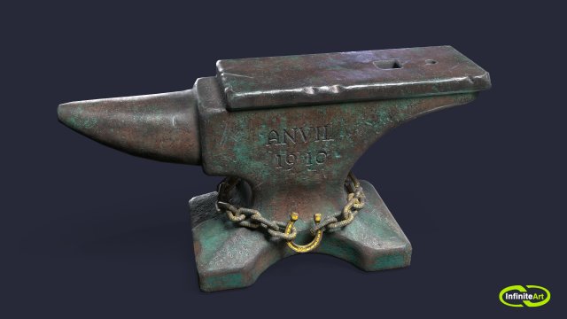 Anvil 3D Модель .c4d .max .obj .3ds .fbx .stl .blend 