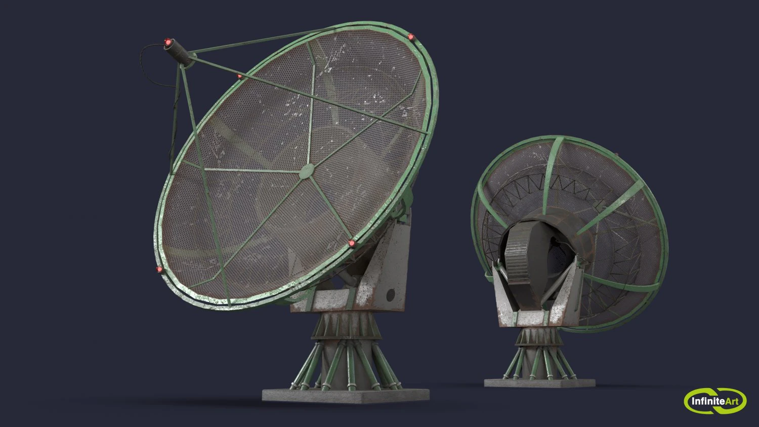 Radar 3D Model .c4d .max .obj .3ds .fbx .stl .blend 
