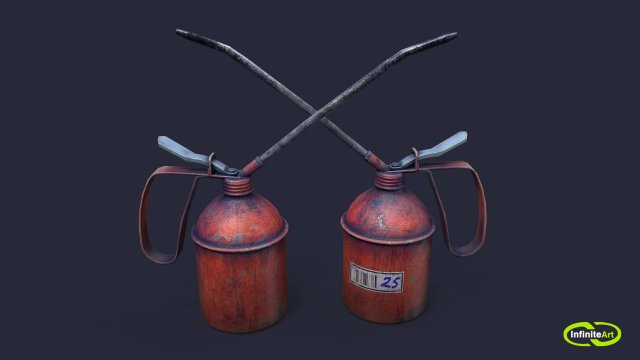 Oil Can Model 3D .c4d .max .obj .3ds .fbx .stl .blend 