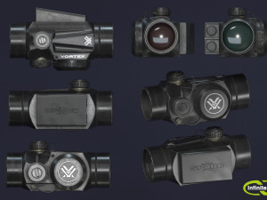 Gun sights Collimator sight Modello 3D