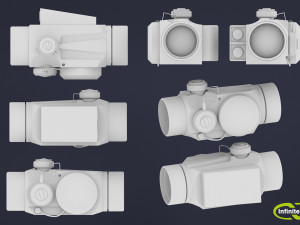 Gun sights Collimator sight Modello 3D