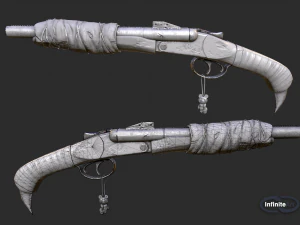 Espingarda Modelo 3D