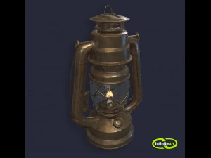 Oil Lamp 3D Model