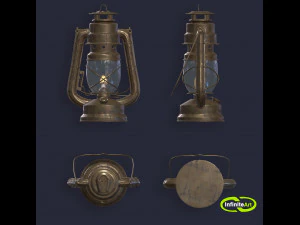 L&aacute;mpara de aceite Modelo 3D