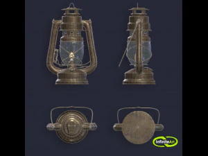 L&aacute;mpara de aceite Modelo 3D