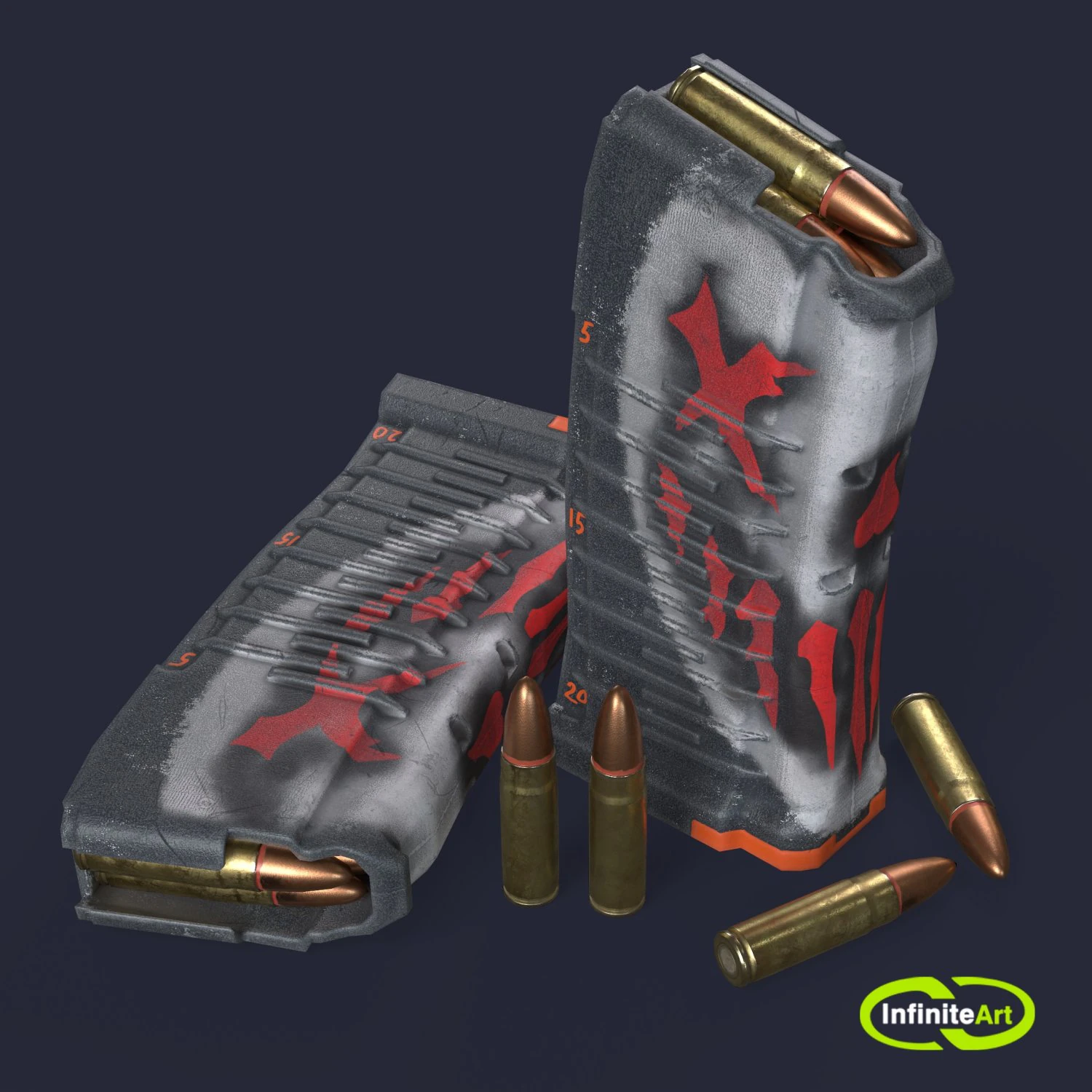 Magazines Accessories 3D Model .c4d .max .obj .3ds .fbx .stl .blend 