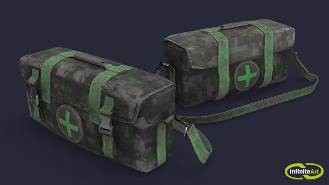 Medical Bag 3D Model .c4d .max .obj .3ds .fbx .stl .blend 