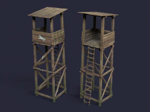 Menara observasi Model 3D