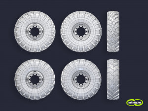 Car Tires 3D Model