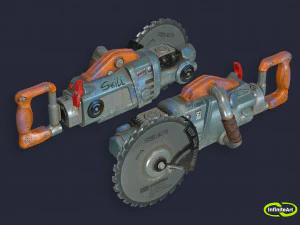Chainsaw Circular Saw 3D Model