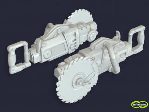 Sierra circular de motosierra Modelo 3D