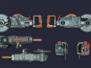 Sierra circular de motosierra Modelo 3D