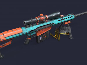 Sniper Rifle 3D 모델