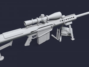 Sniper Rifle Modello 3D