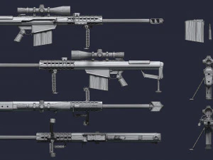 Fucile da cecchino Modello 3D
