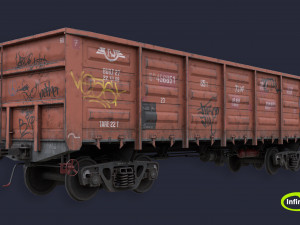 Railway carriage 3D Model