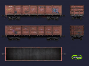 Railway carriage 3Dモデル