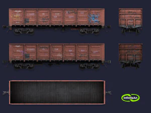 Railway carriage 3D Model