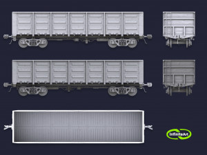 Railway carriage 3D in 3DExport