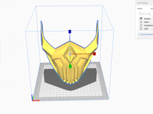 Samurai Mask for 3d print 3D Print Model