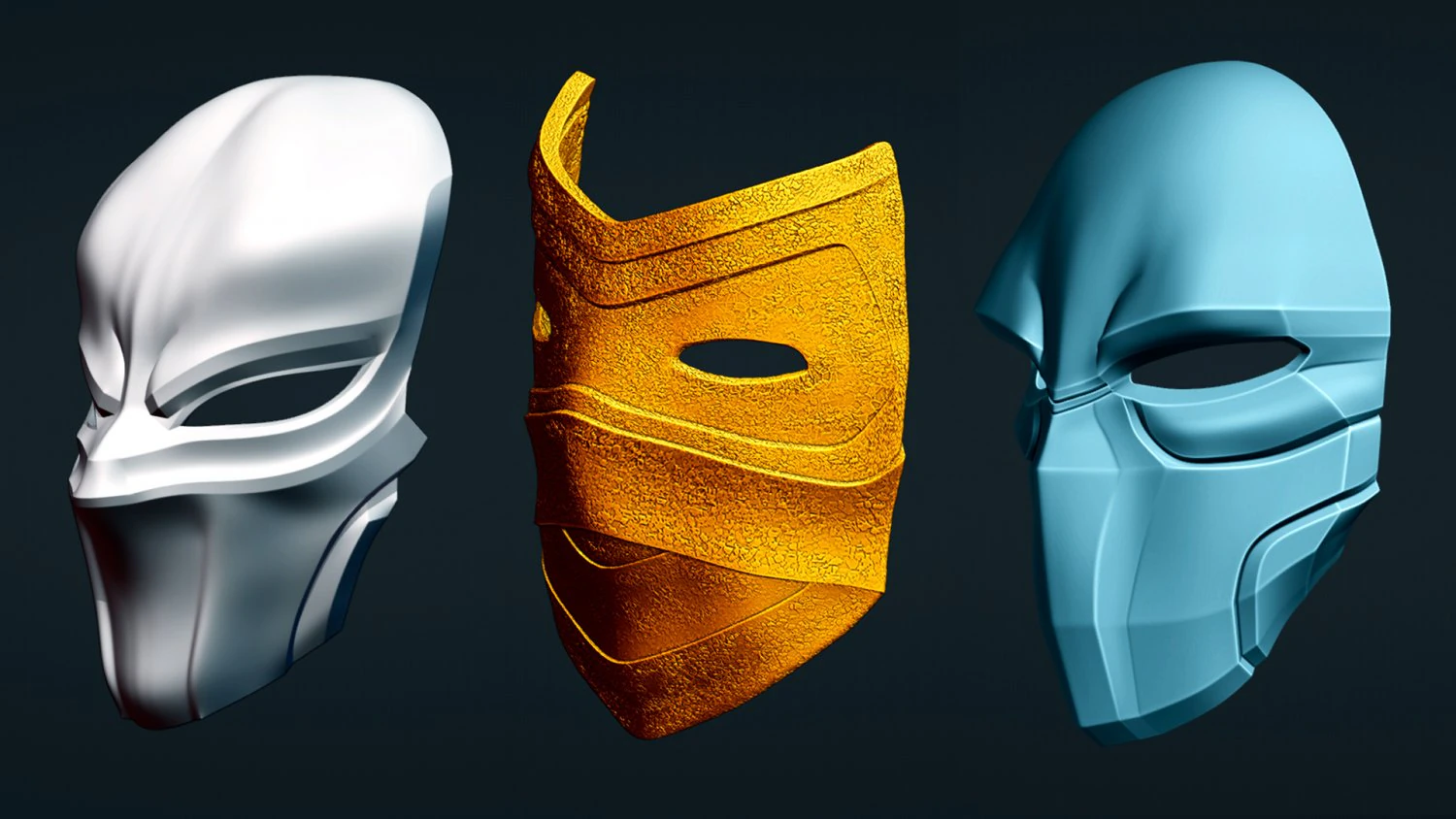 Fantasy Mask 3D Print Model .c4d .max .obj .3ds .fbx .stl .blend 