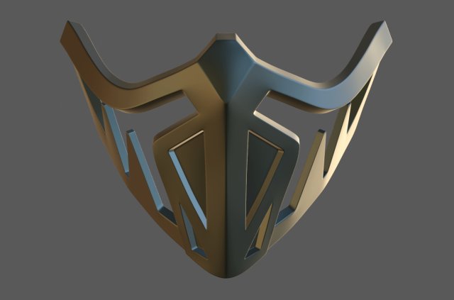 Jade Mask for 3D print 3D Print Model .c4d .max .obj .3ds .fbx .stl .blend 