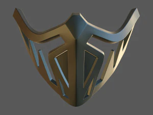 M&aacute;scara de Jade para impress&atilde;o 3D Modelo de Impressão 3D