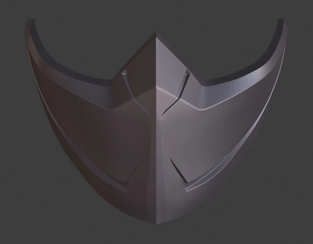 Kitana Mask 3D Print Model .c4d .max .obj .3ds .fbx .stl .blend 