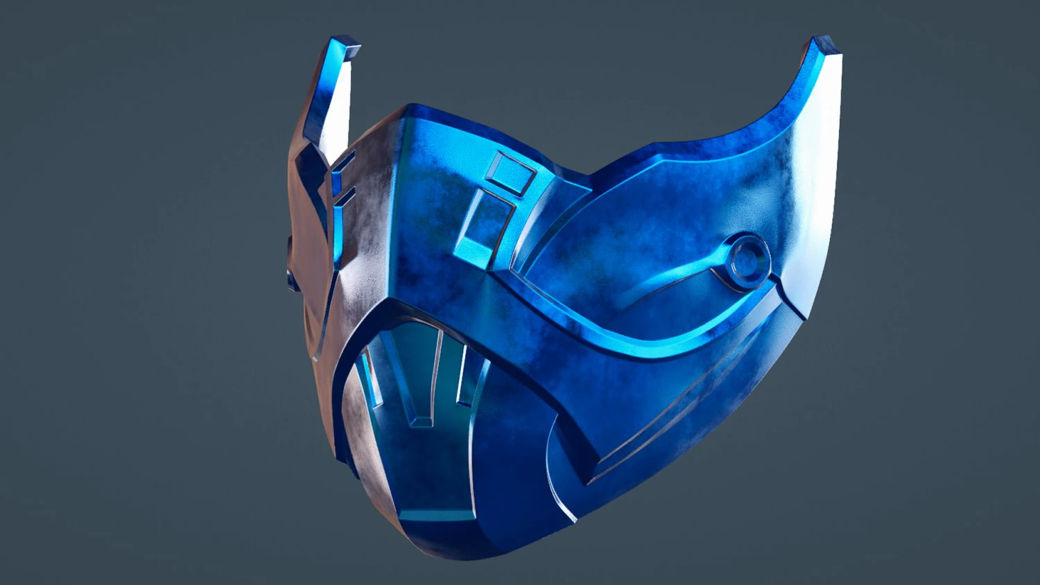 Ninja Freeze Mask 3D Print Model .c4d .max .obj .3ds .fbx .stl .blend 