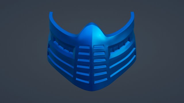 Samurai Mask Modello di stampa 3D .c4d .max .obj .3ds .fbx .stl .blend 