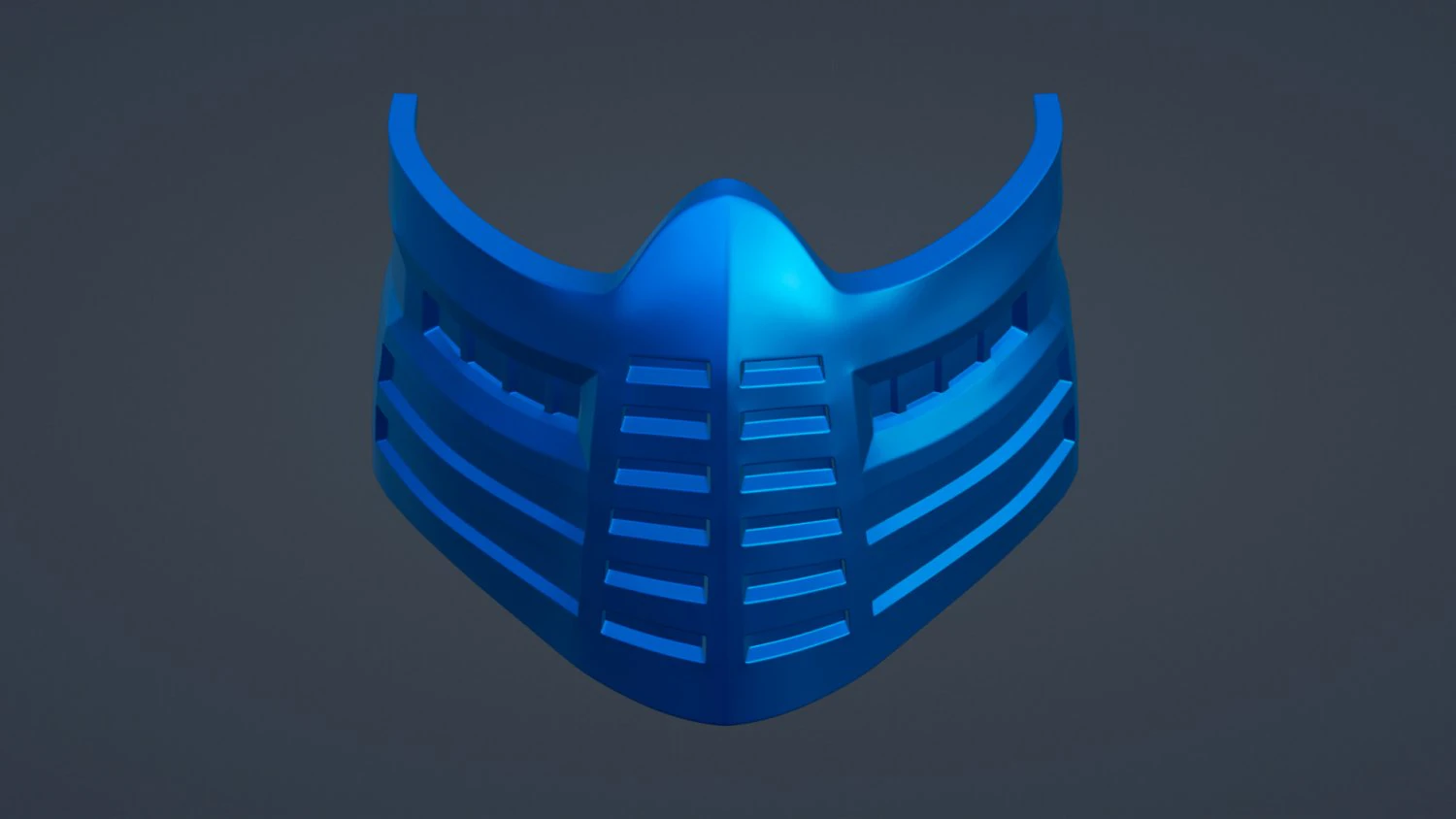 Samurai Mask 3D Print Model .c4d .max .obj .3ds .fbx .stl .blend 