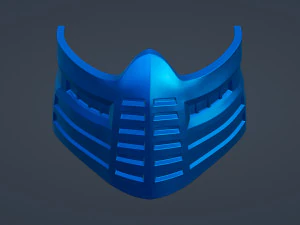 M&aacute;scara Samurai Modelo de Impressão 3D