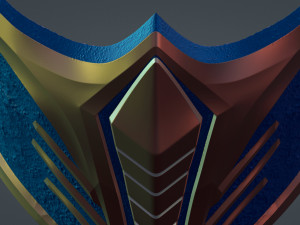 Epic Samurai Mask 3D 프린트 모델