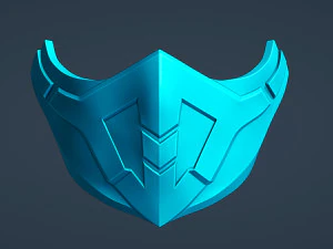 M&aacute;scara inspirada na geada Modelo de Impressão 3D