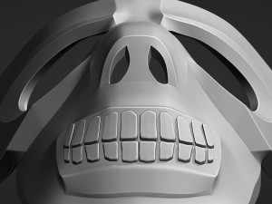Black Mask for 3D print Modèles 3D en vedette