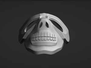 Black Mask for 3D print Modèles 3D en vedette