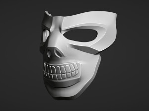 Black Mask for 3D print Modèles 3D en vedette