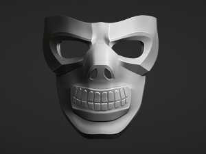 Black Mask for 3D print Modèles 3D en vedette